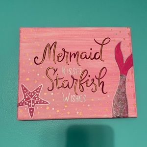 Hand Painted Mermaid Wall Art